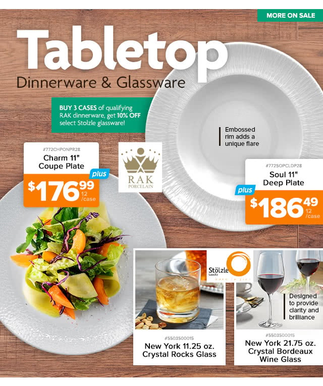 Tabletop Dinnerware & Glassware