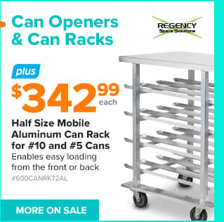 Can Openers & Can Racks