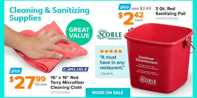 Cleaning & Sanitizing Supplies