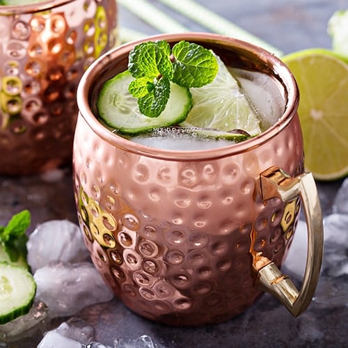 Cocktail in Copper Mug