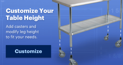 Regency 30" x 60" 18-Gauge 304 Stainless Steel Commercial Work Table with Galvanized Legs and Undershelf