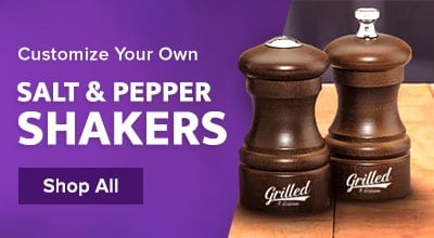 Chef Specialties 04202 Professional Series 4 Customizable Capstan Walnut Pepper  Mill and Natural Maple Salt Mill Set