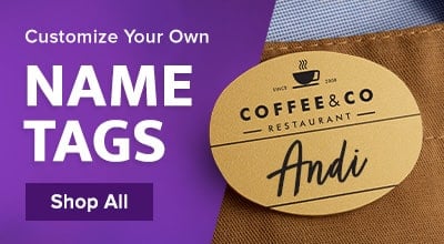 Customizable Name Tags & Badges
