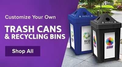 Customizable Trash Cans and Recycling Bins