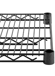Regency NSF Epoxy Black Wire Shelving and Posts