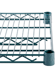 Regency NSF Epoxy Green Wire Shelving and Posts