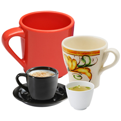 Melamine Cups, Mugs, and Saucers