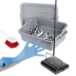 Bussing and Cleanup Supplies