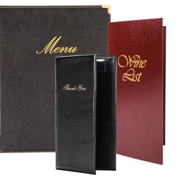 Menu Holders and Guest Check Presenters