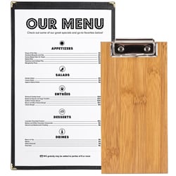Menu Portfolio Commercial Contract Folder Pad Clipboard A4/A6 Restaurant