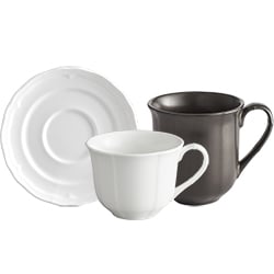 Porcelain Cups, Mugs, and Saucers