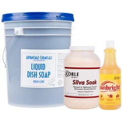 Manual Dish Washing & Sanitizing Chemicals