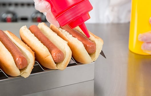 Macchina per Hot Dog Rosso e Bianco per microonde Seacanl Strumento per la Produzione di Hot Dog 