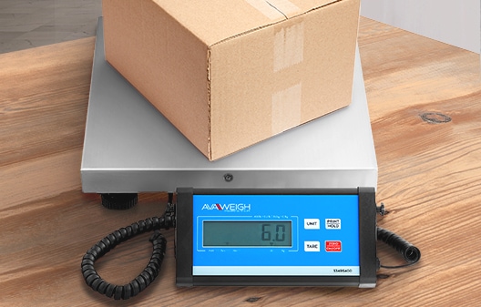 AvaWeigh BS150TX 150 lb. Digital Receiving Bench Scale with Tower Display,  Legal for Trade