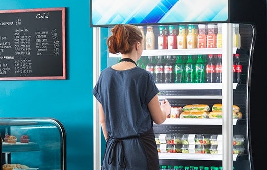 produce display refrigerator