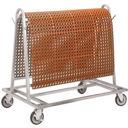 Floor Mat Transport and Wash Carts