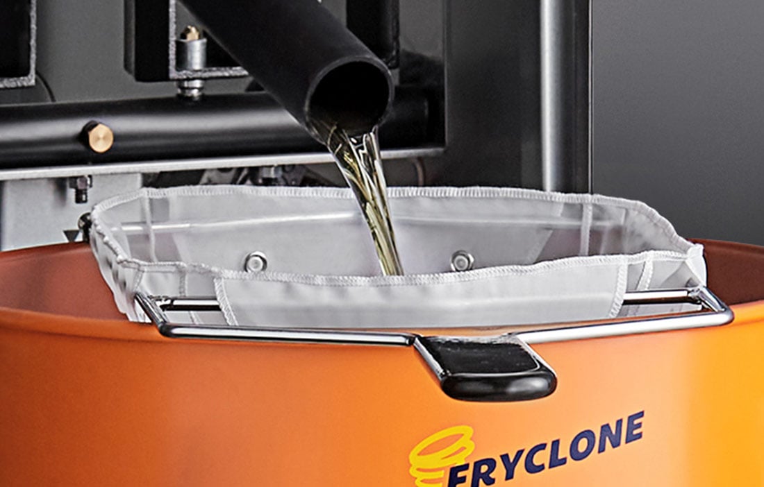 Fryclone 50 lb. Low Profile Portable Fryer Oil Filter Machine with Pump -  120V