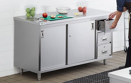 Details about   Hot Work Table Stainless Steel Food Prep Commercial Kitchen Restaurant 