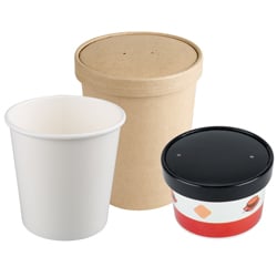 Paper Soup Cups and Bowls
