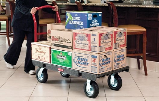 ANRYAGF Utility Cart Rolling Cart Food Service Cart with Wheels Restaurant  Office Warehouse Heavy Duty Cart 510 lbs Capacity, Lockable Wheels, Rubber  Hammer, 16.9 D x 31.5 W x 39.5 H 