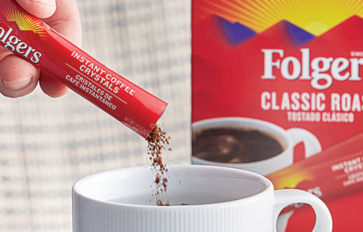 Folgers Classic Roast Singles Instant Coffee - Shop Coffee at H-E-B