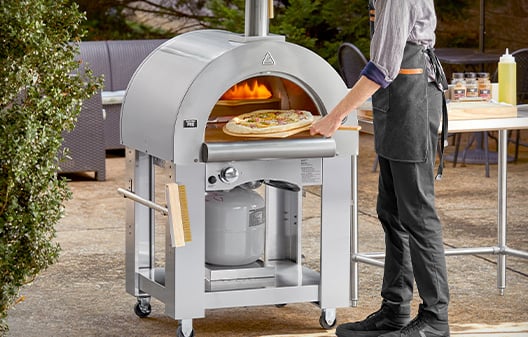 Double Pizza Oven Door - Stainless Steel.