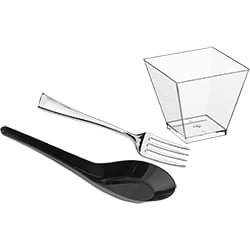 Disposable Mini Appetizer Plates & Tasting Dishes